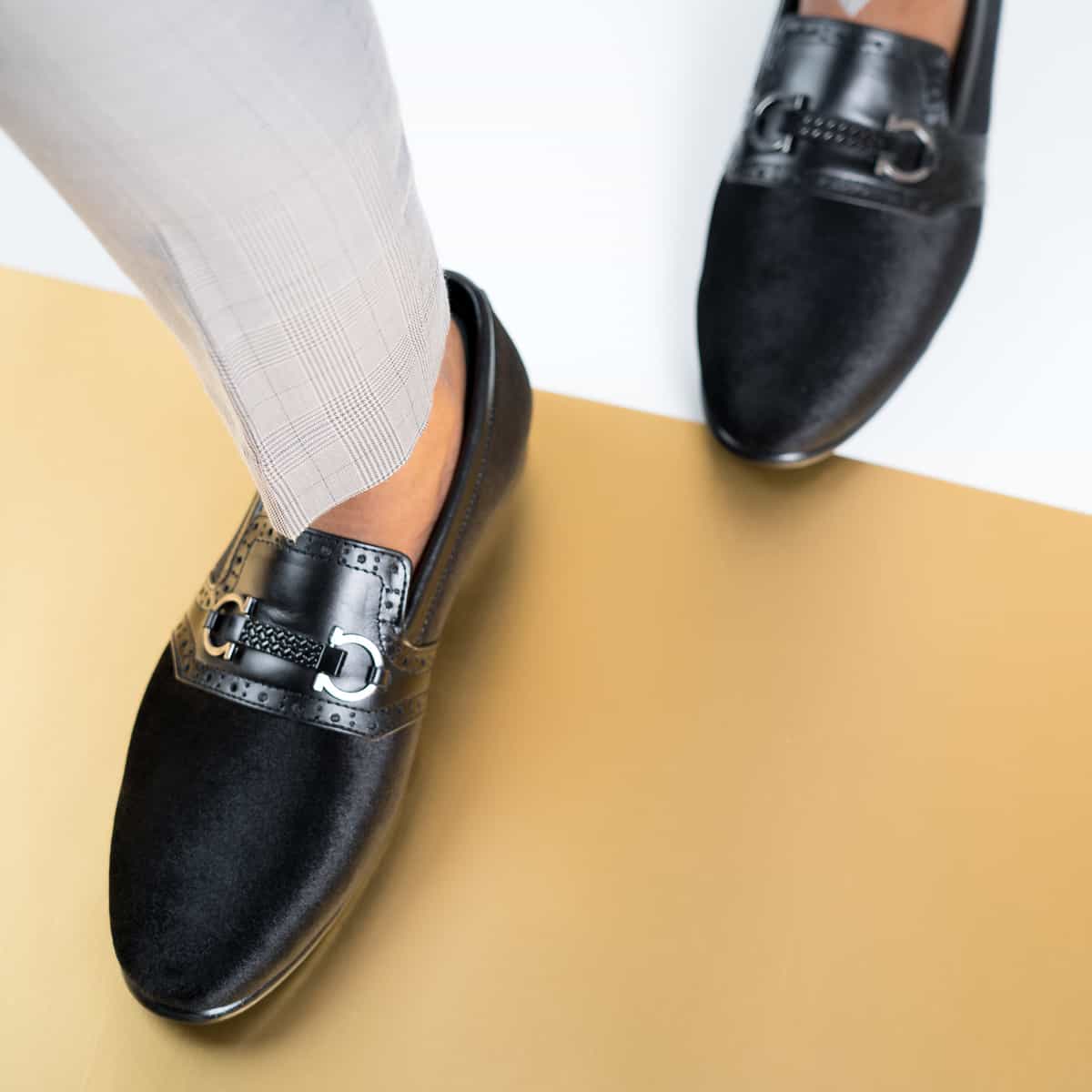 Velvet Multifaceted Bit Loafer Image