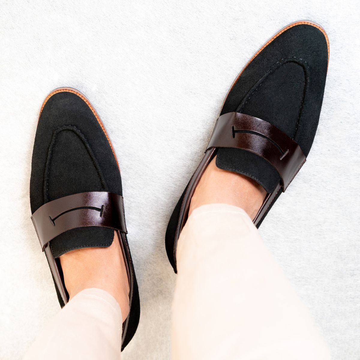 Suede Penny Loafer Image