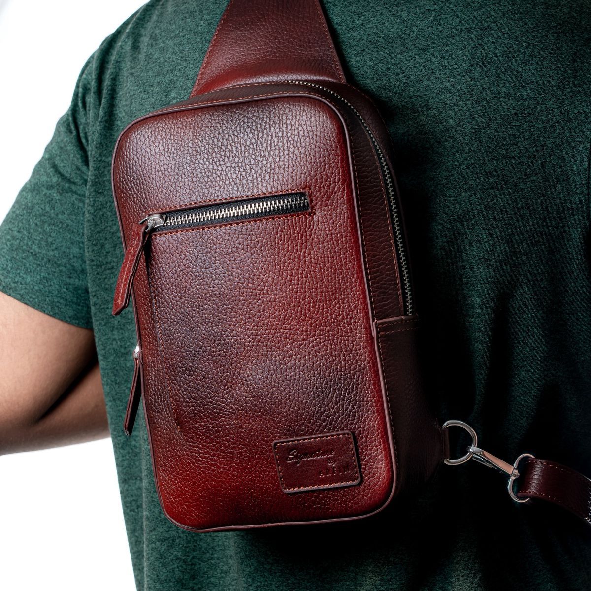 Maroon Hand Carry Side Bag Image