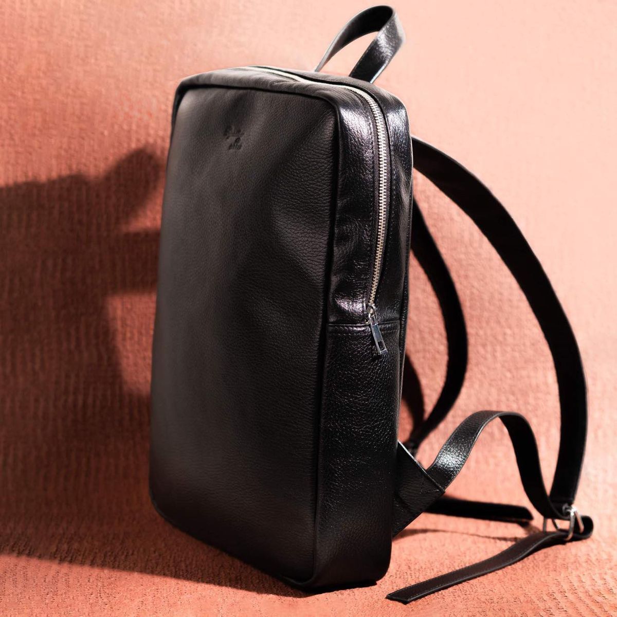 Black Plain Backpack  Image