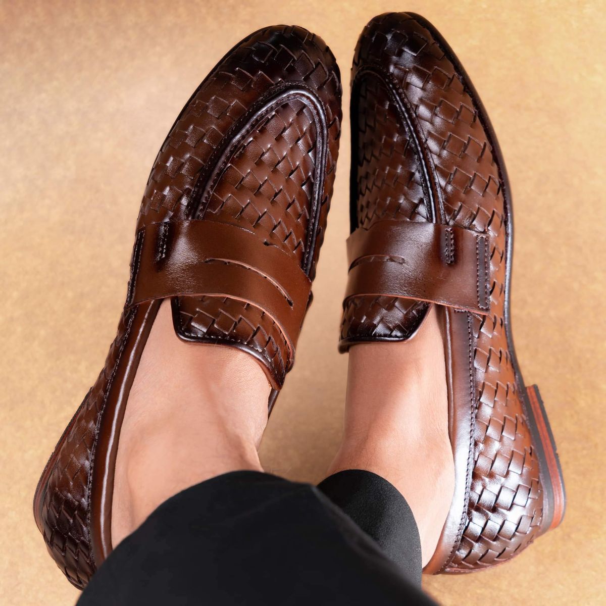 Penny Braided Loafer Cocoa Image