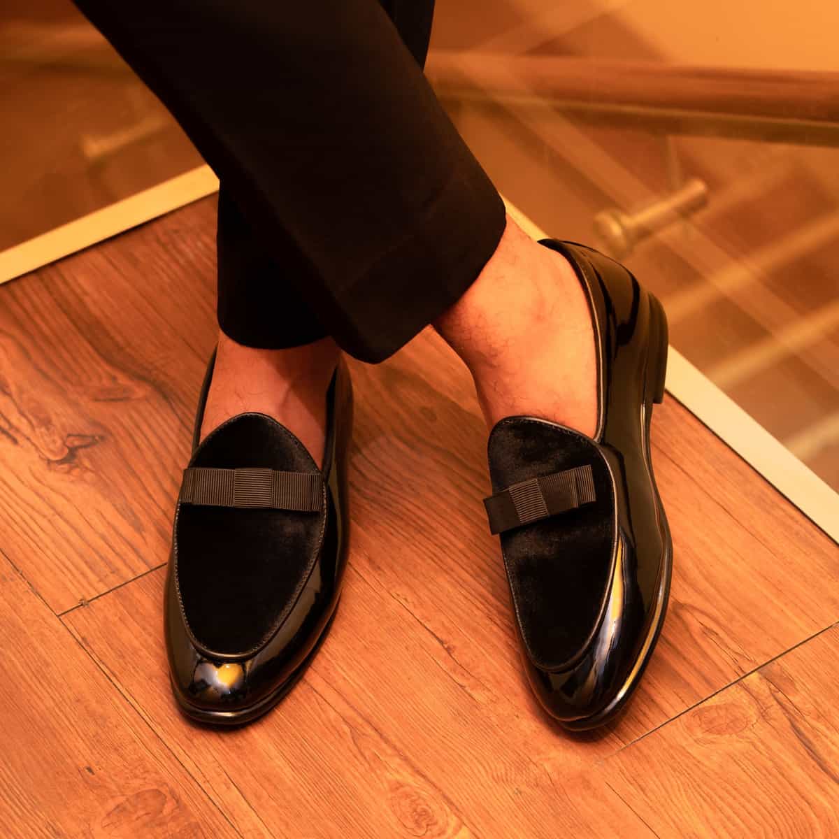 Patent Loafer with Bow Image
