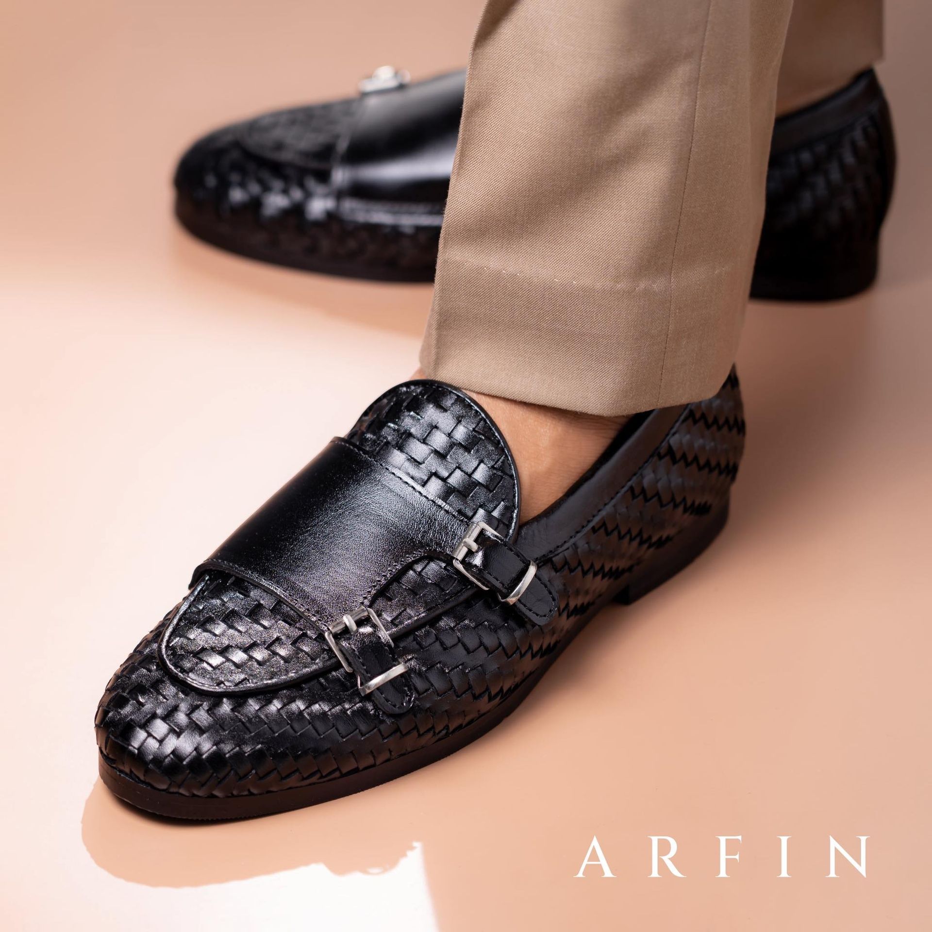 Braided Double Monk Loafer Image