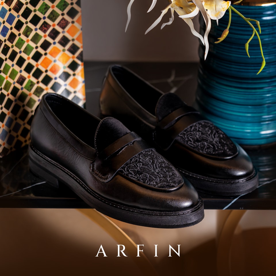  Signature Embroidery Penny Loafer Black Image