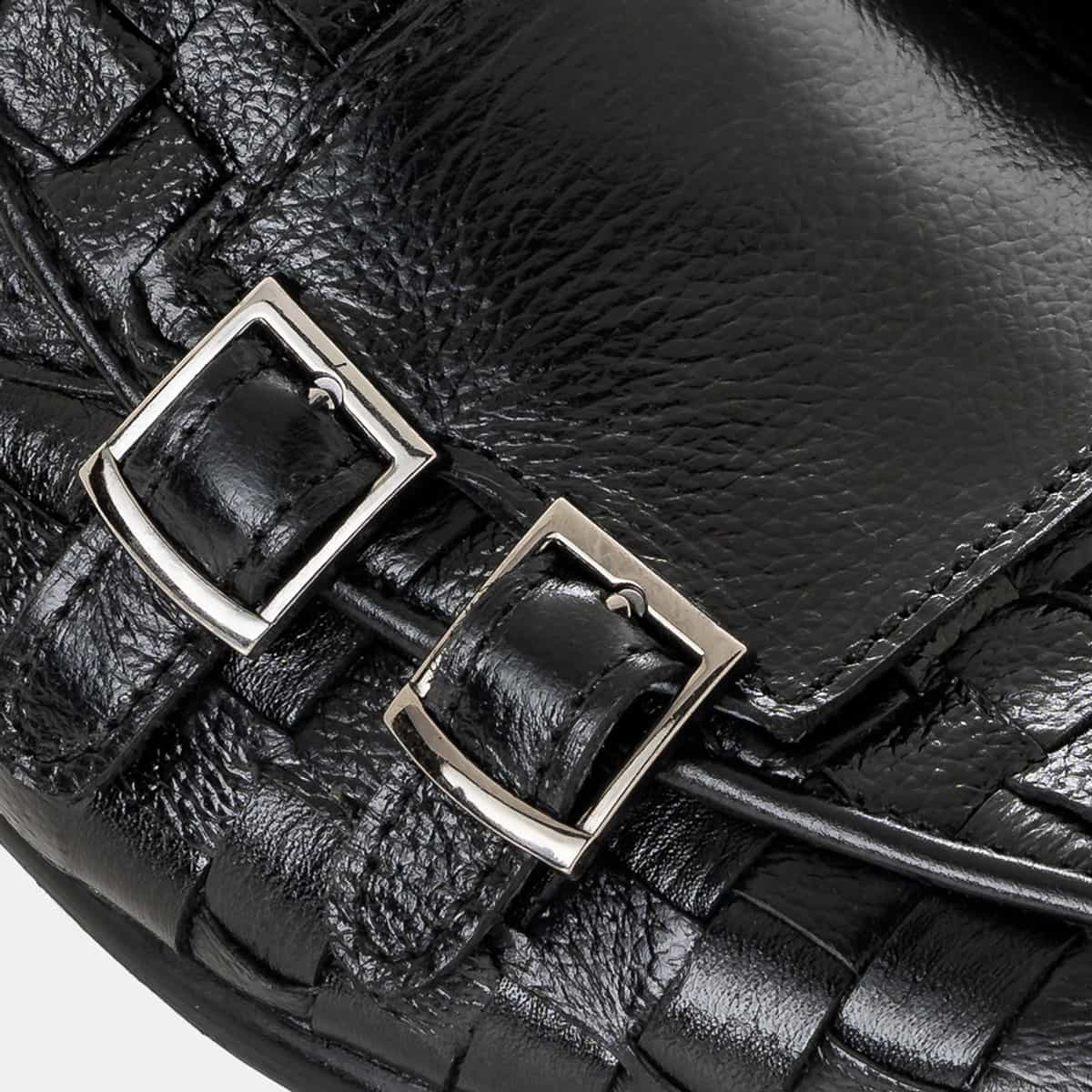 Square Braided Double Monk Loafer Image