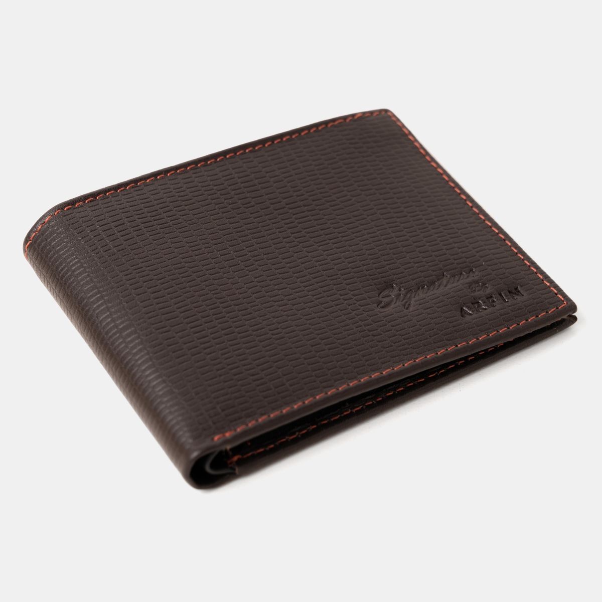 Basic Printed Brown Wallet