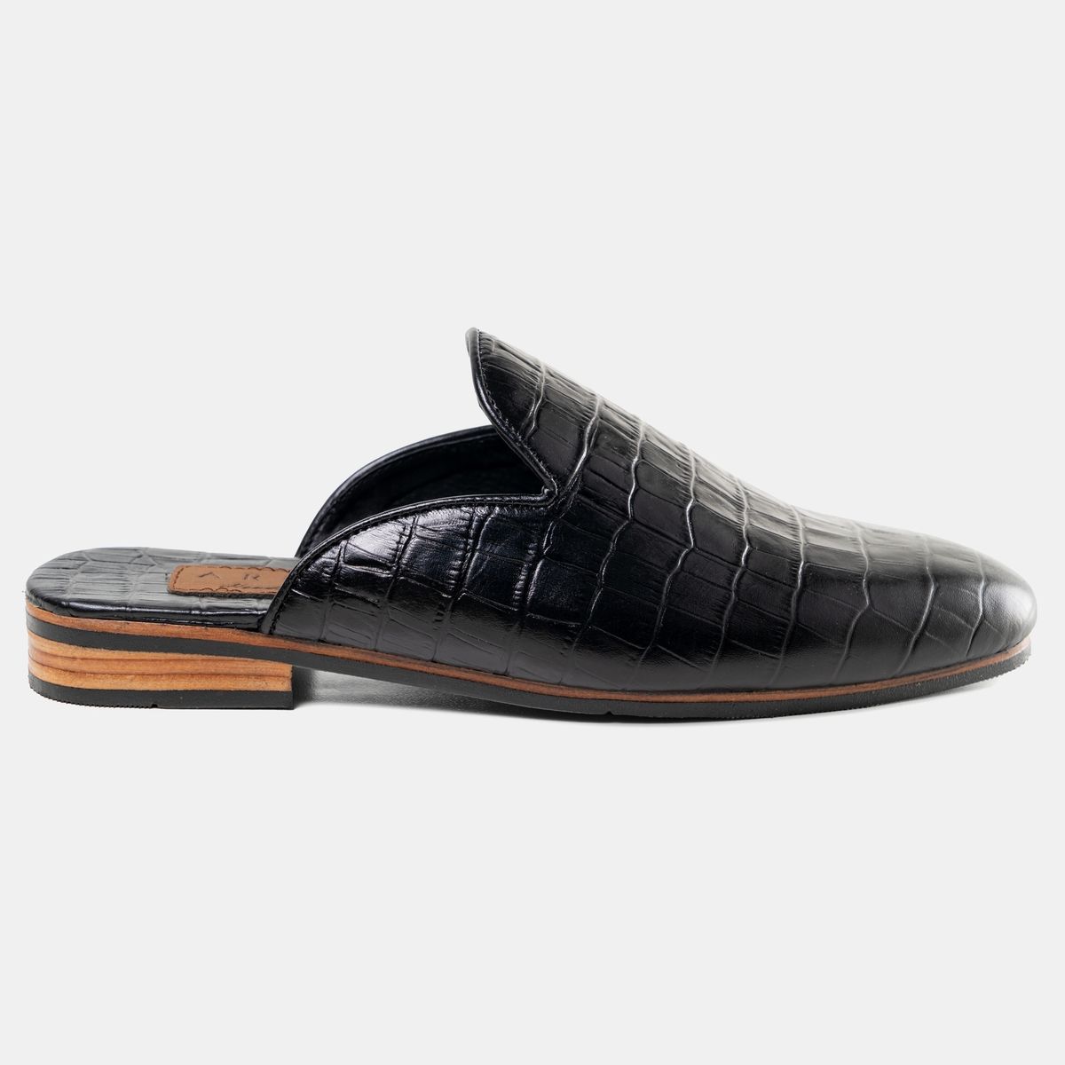 Croc Fixed Sole Half Shoe Black