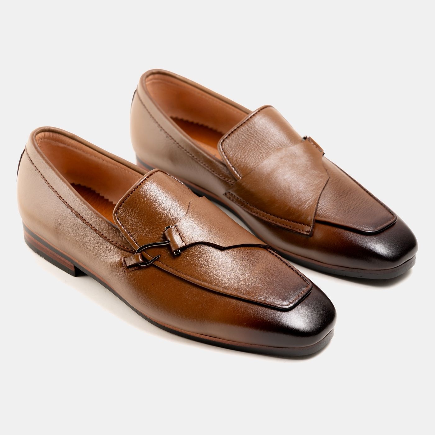  Brown Hook Strap Loafer