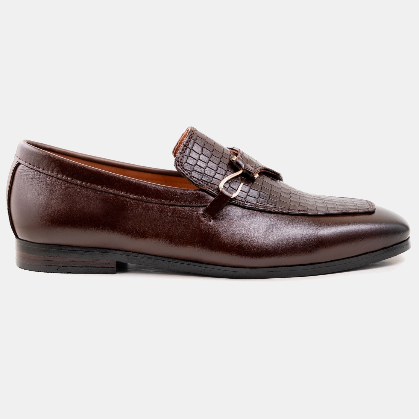 Croc Embossed Hook Loafers