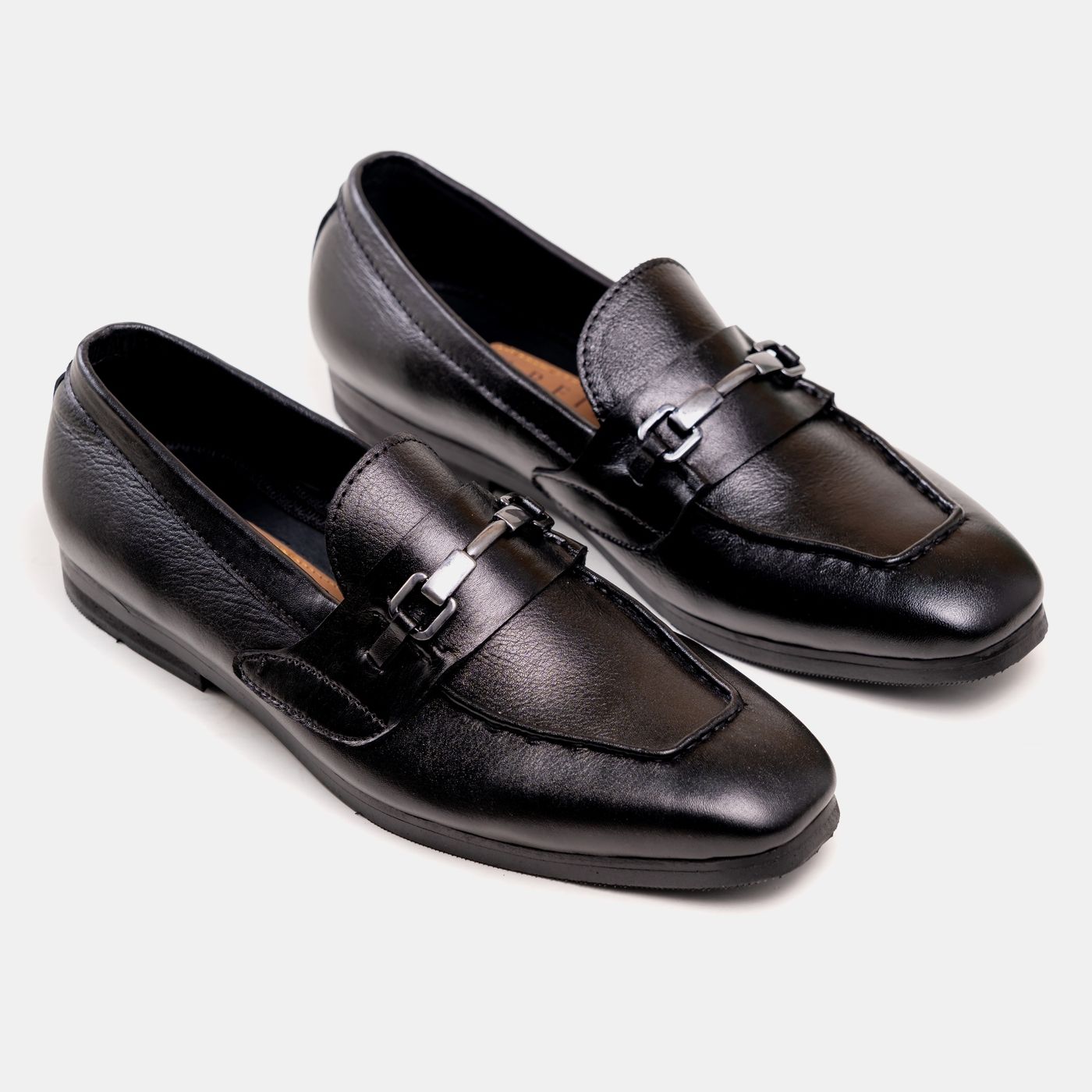 Black Steel Horsebit Loafer