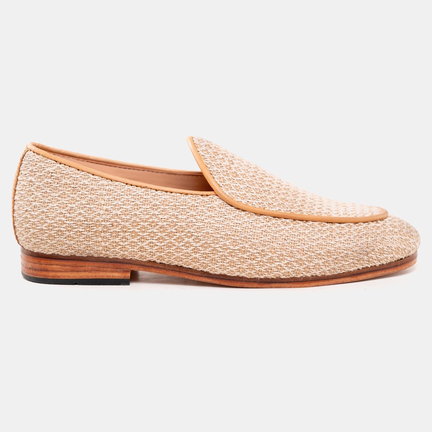 White Belgian Jute Loafer