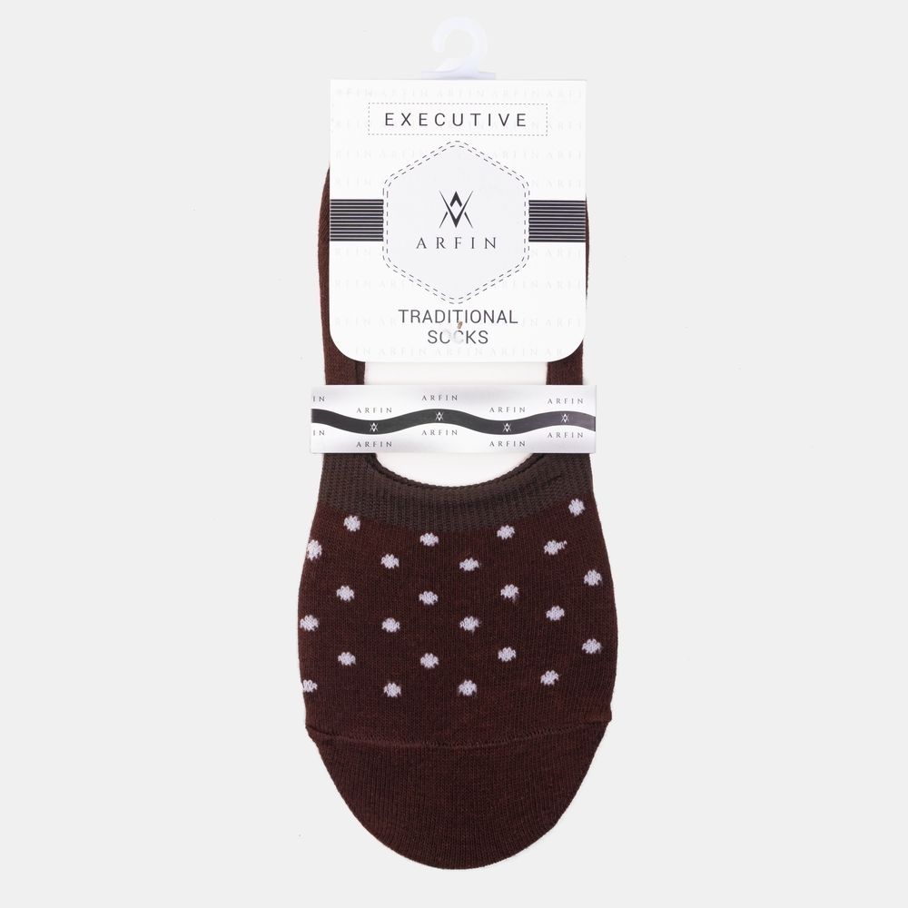 Ball Print Cocoa Loafer Socks