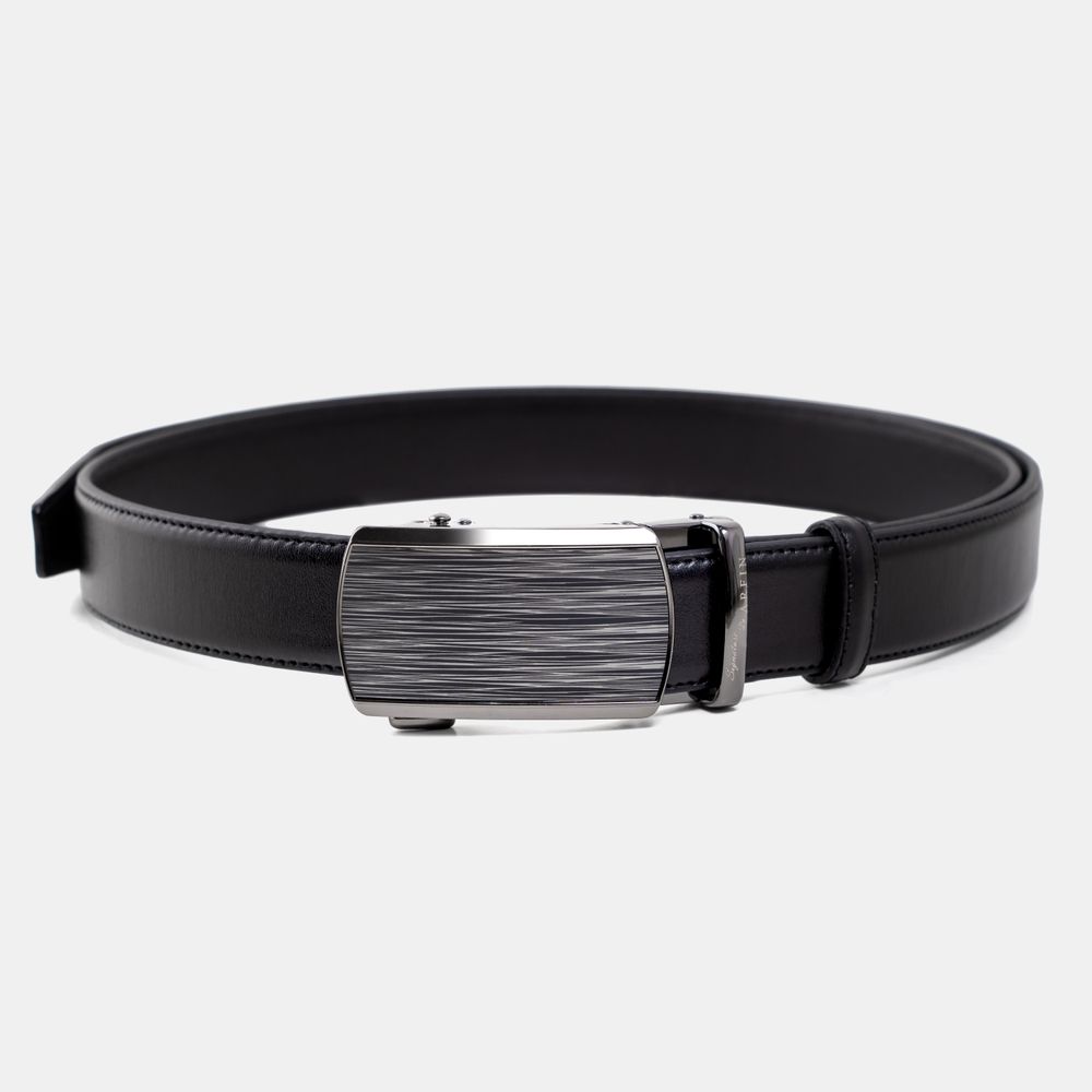  Black Casual Plain Gear Belt