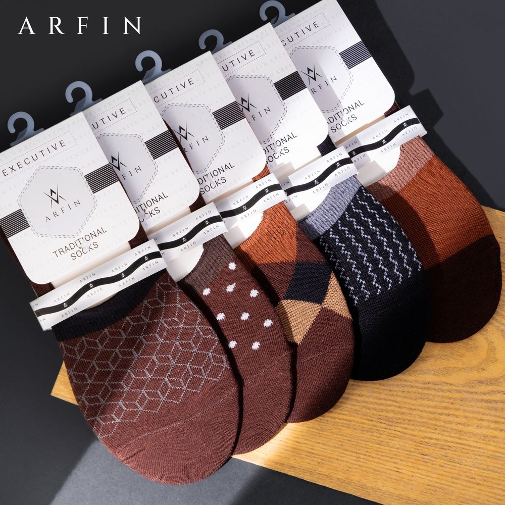 Cocoa Cubicle Shape Loafer Socks