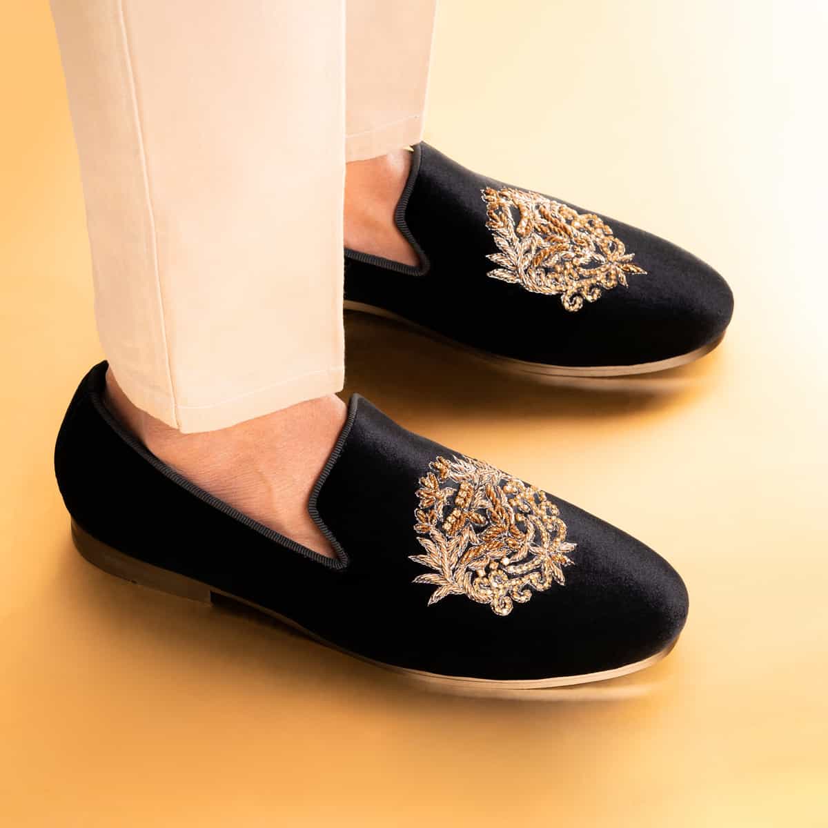 Goldwork Velvet Slip-On Image