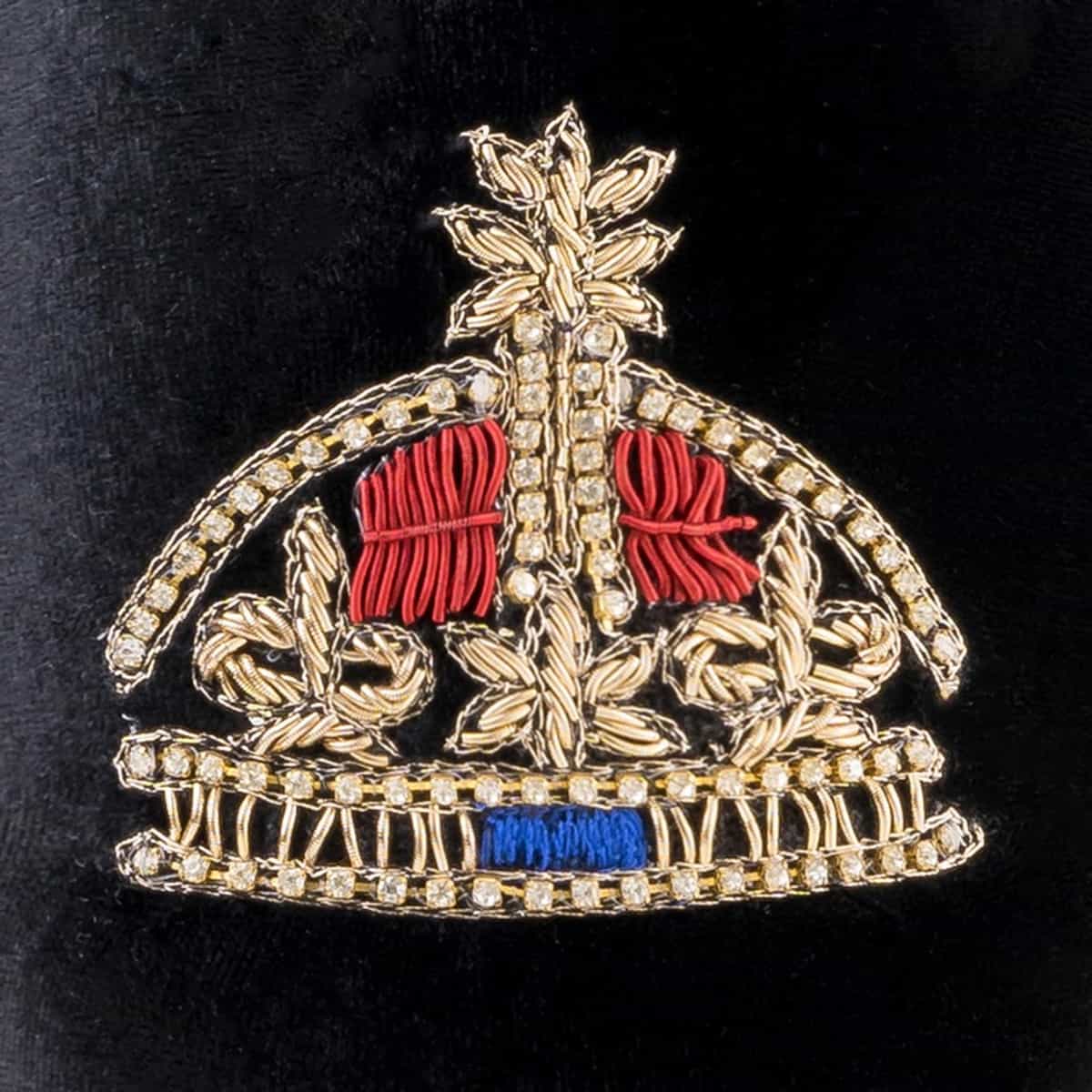 Crowned Velvet Slipper Image