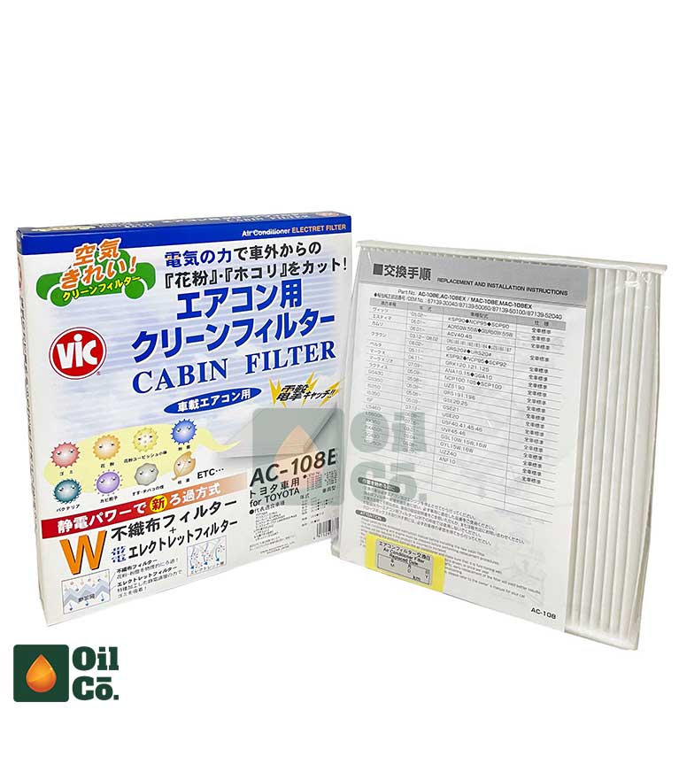 VIC CABIN FILTER AC-108E FOR TOYOTA